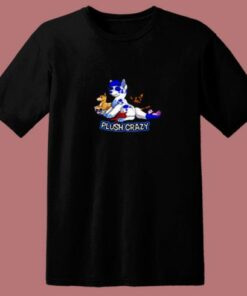 Plush Crazy Rainbow Funny Cartoon 80s T Shirt