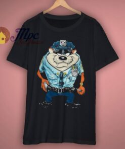 Policeman Taz Looney Tunes T Shirt 1 Policeman Taz Looney Tunes T Shirt 3
