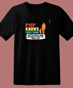 Pop Knows Everything 80s T Shirt