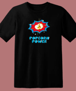 Popcorn Power Comic 80s T Shirt Style 1