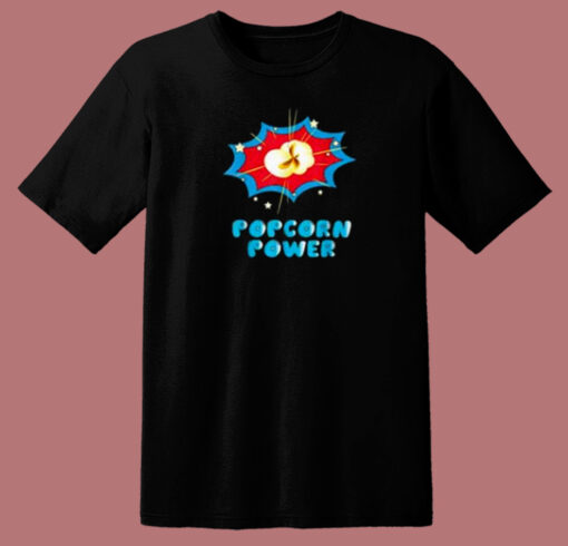 Popcorn Power Comic 80s T Shirt Style