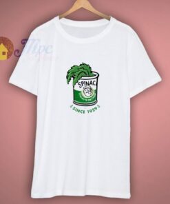 Popeye Spinach Strong To The Finish White Shirt 1 Popeye Spinach Strong To The Finish White Shirt 3