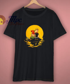 Popeye The Sailor And Little Mermaid Art T Shirt Popeye The Sailor And Little Mermaid Art T Shirt