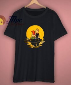 Popeye The Sailor And Little Mermaid Art T Shirt
