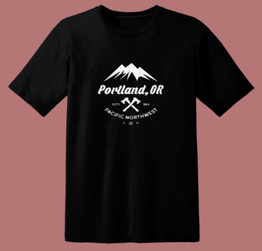 Portland Oregon Estd1843 Pacific Northwest 80s T Shirt