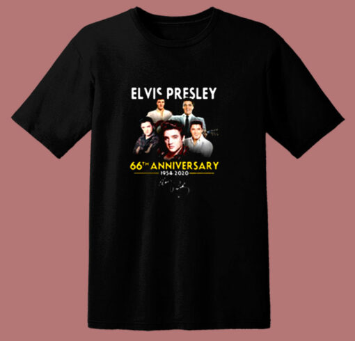 Premium Elvis Presley 66th Anniversary 1975 – 2020 80s T Shirt