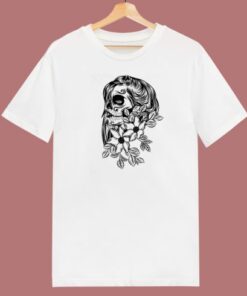 Pretty Day Dead With Flower 80s T Shirt Style