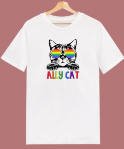 Pride Ally Cat T Shirt Style 1