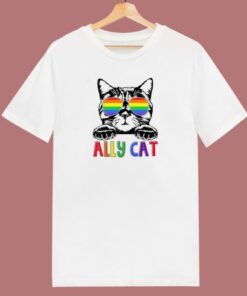 Pride Ally Cat T Shirt Style 1 Pride Ally Cat T Shirt Style 2