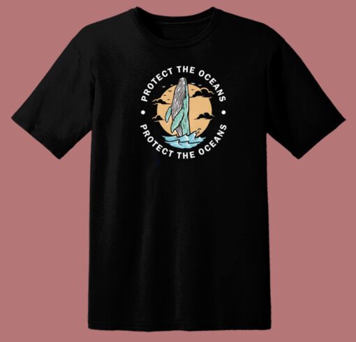 Protect The Oceans 80s T Shirt Style