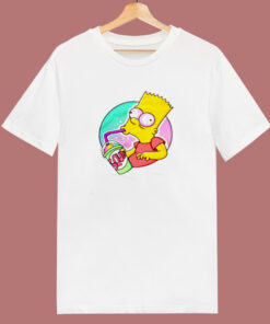 Psychedelic Bart Simpson Trippy Cartoon Funny Vector Art 80s T Shirt Psychedelic Bart Simpson Trippy Cartoon Funny Vector Art 80s T Shirt