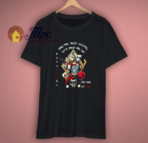 Psychotic Harley Quinn Gamblers T Shirt