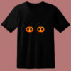 Pumpkin Boobs Funny Halloween Unisex 80s T Shirt