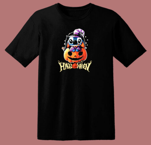 Pumpkin Halloween Stitch T 003 80s T Shirt