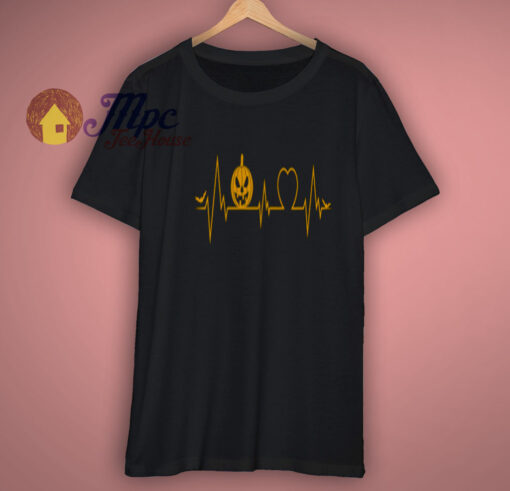 Pumpkin Heartbeat Halloween T Shirt