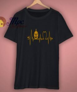 Pumpkin Heartbeat Halloween T Shirt