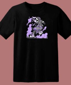 Purple Energy Anime 80s T Shirt Style 1 Purple Energy Anime 80s T Shirt Style 2