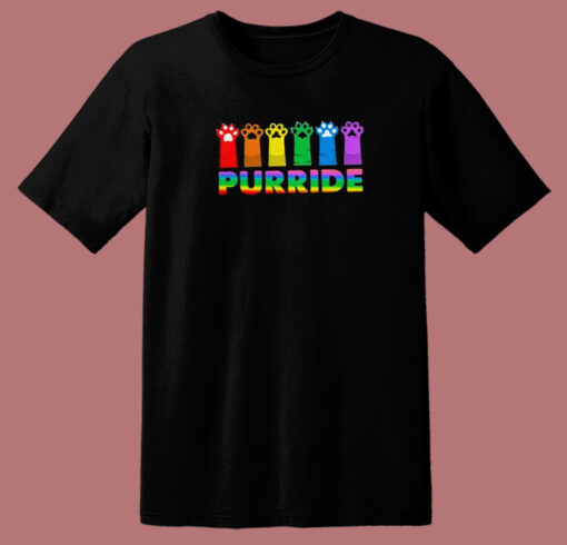 Purride Lgbt Pride Cat T Shirt Style