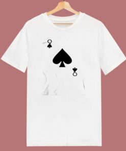 Queen Of Spades Deck 80s T Shirt 1 Queen Of Spades Deck 80s T Shirt 2