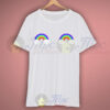 Rainbow Cloud Boob Funny T Shirt