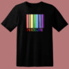 Rainbow Pride Priceless Barcode 80s T Shirt Style