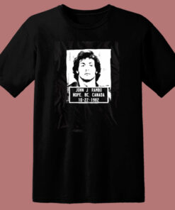 Rambo Police Mugshot 80s T Shirt 1