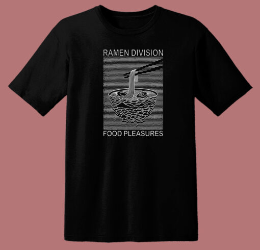 Ramen Division Food Pleasure 80s T Shirt Style