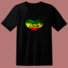 Rastafari One Love Vintage Jamaican Heart 80s T Shirt