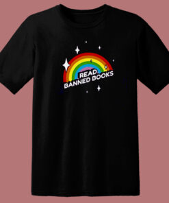 Read Banned Books Rainbow T Shirt Style 1