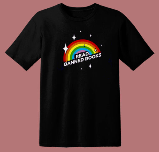 Read Banned Books Rainbow T Shirt Style