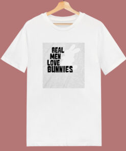 Real Men Love Bunnies 80s T Shirt