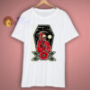 Reaper and Rose Skull Halloween T Shirt