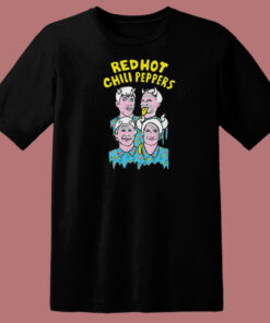 Red Hot Chili Peppers Illustrated 80s T Shirt Style