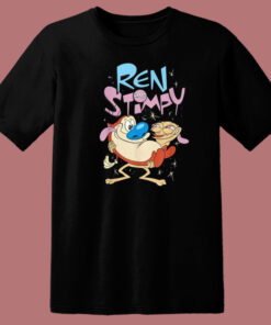 Ren And Stimpy Funny Cartoon T Shirt Style 1