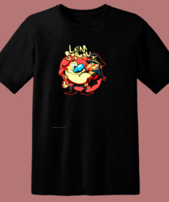 Ren And Stimpy Lem Rock Heavy Metal 80s T Shirt