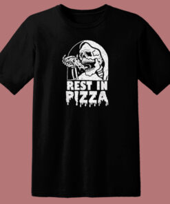 Rest In Pizza Funny Pizza Lover 80s T Shirt Style