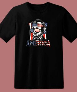 Retro 4th Of July Abraham Lincoln 80s T Shirt 1 Retro 4th Of July Abraham Lincoln 80s T Shirt 2