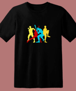 Retro Baseball Poses 80s T Shirt