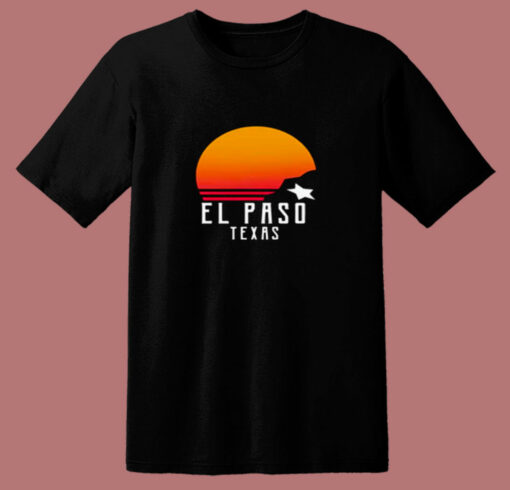 Retro El Paso Texas Sunset 80s T Shirt