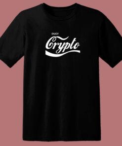 Retro Enjoy Crypto 80s T Shirt 1
