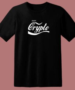 Retro Enjoy Crypto 80s T Shirt 2