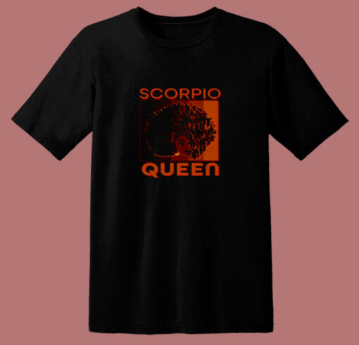 Retro Scorpio Queen Afro Woman 80s T Shirt