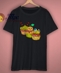 Retro Vintage Grunge Halloween Cupcakes Muffins T Shirt Retro Vintage Grunge Halloween Cupcakes Muffins T Shirt