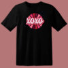 Retro XOXO Hot Pink 80s T Shirt Style