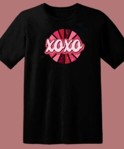 Retro XOXO Hot Pink 80s T Shirt Style