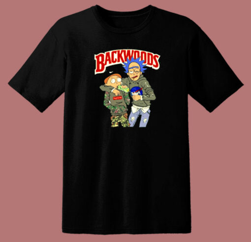 Rick And Morty Backwoods Weed 80s T Shirt