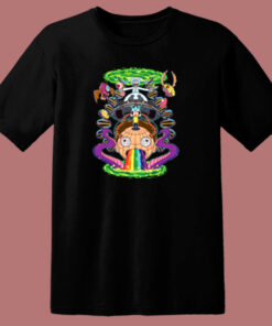 Rick And Morty Rick Almighty Girls 80s T Shirt