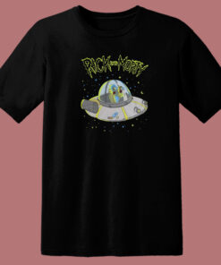 Rick and Morty UFO Spaceship 80s T Shirt