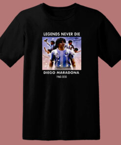 Rip Diego Maradona Legend Football 80s T Shirt