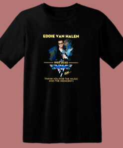 Rip Eddie Van Halen Thanks For The Music 80s T Shirt